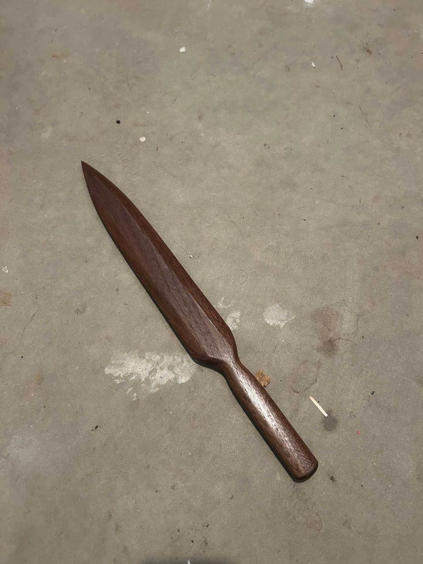 Wooden Dagger/Vampire Hunter Slayer Stake - Black Walnut - 17.5 Inches