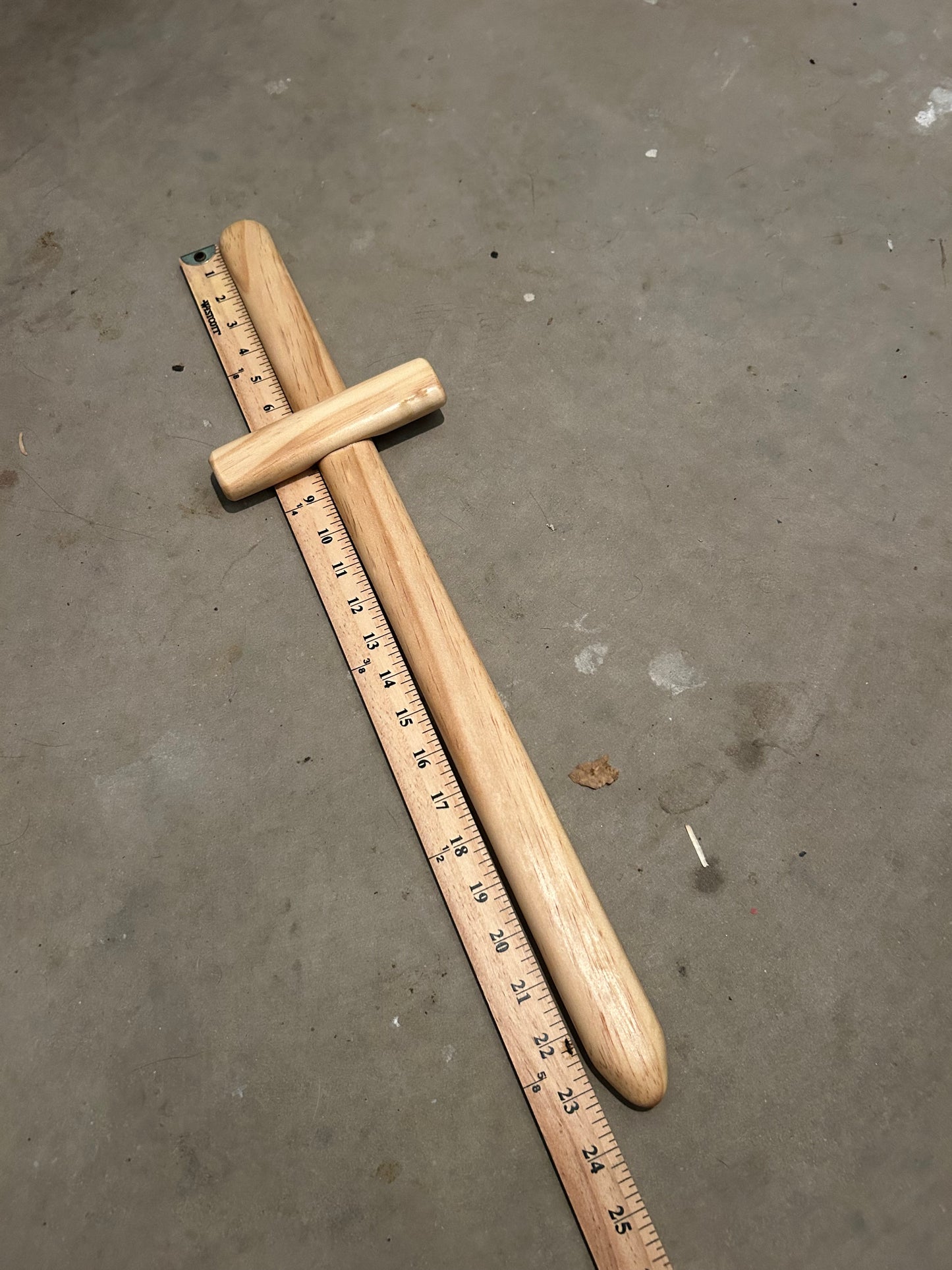 Handmade Wooden Toy Sword - Pine Wood - 24 Inches