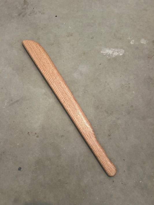 Handmade Wood Machete Waster Practice for Silat, Kali, Escrima - Red Oak - 23 Inches