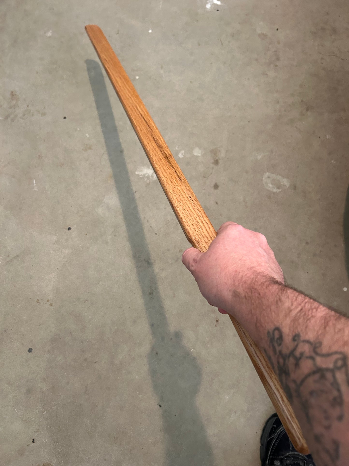 Straight Edge Bokken Practice Sword - Red Oak - 40 Inches