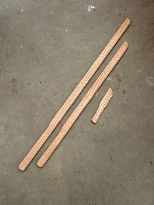 Daisho Bokken Set - Daito, Shoto, Tanto - Red Oak