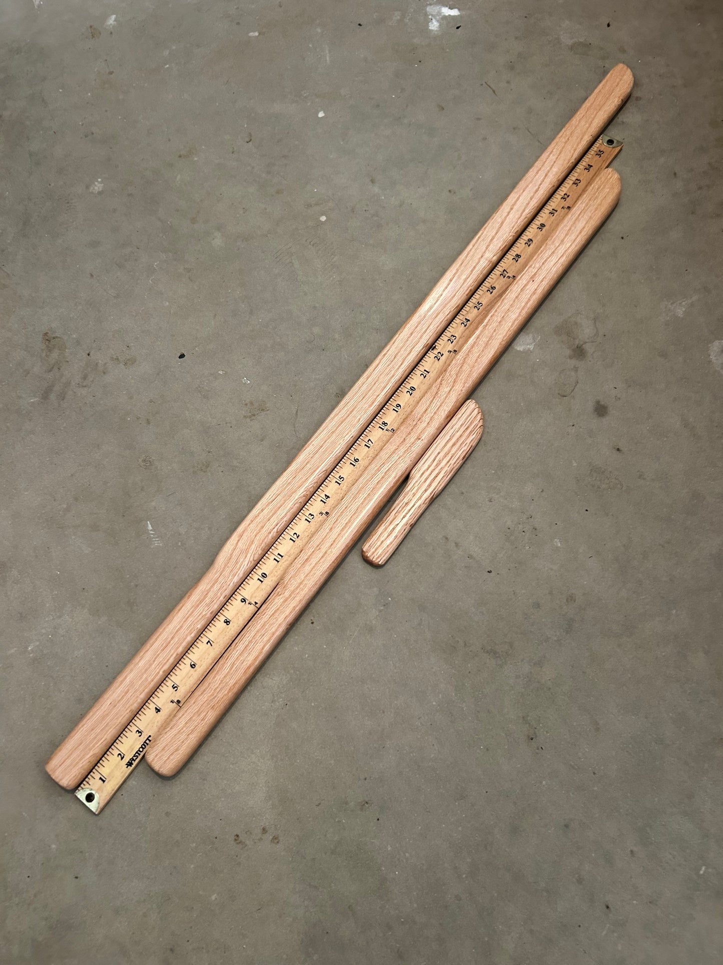 Daisho Bokken Set - Daito, Shoto, Tanto - Red Oak